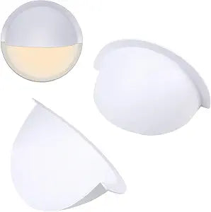 4 Pieces Recessed Lighting Half Shades, Opaque Recessed Light Covers Compatible with 6" Light Fixture for Softening, Reducing, Diffusing Harsh Ceiling Lighting