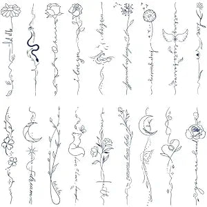 Tazimi Semi-Permanent Temporary Tattoos for Women Girls