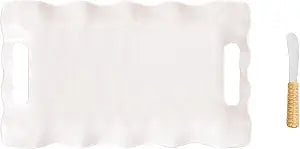 Mud Pie Ruffled Melamine Tray