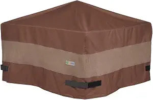 DUCKCOVERS Ultimate Waterproof 38 Inch Square Fire Pit Cover, Patio Furniture Covers