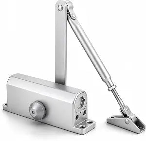 Heavy Duty Automatic Door Closer, Self Closing Hydraulic Door Closer, Soft Close No Slam, Anti Rust Aluminum, Easy DIY Install, Fits 88-143lb Doors 23-43in, for Home & Commercial Use