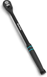 DURATECH Extra Long Handle 3/8-Inch Drive Ratchet, 90-Tooth Ratchet Wrench