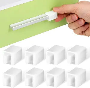 Kisangel Proofing Corner Protectors for Furniture Soft Silicone Edge Guards 8Pcs Child Safety Drawer Door Handle Covers Easy Install for Cabinets Wardrobes and Desks