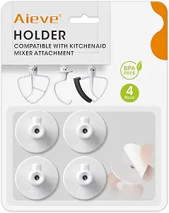 AIEVE 4 Pcs Stand Mixer Attachment Holders for Kitchenaid Mixer Accessories