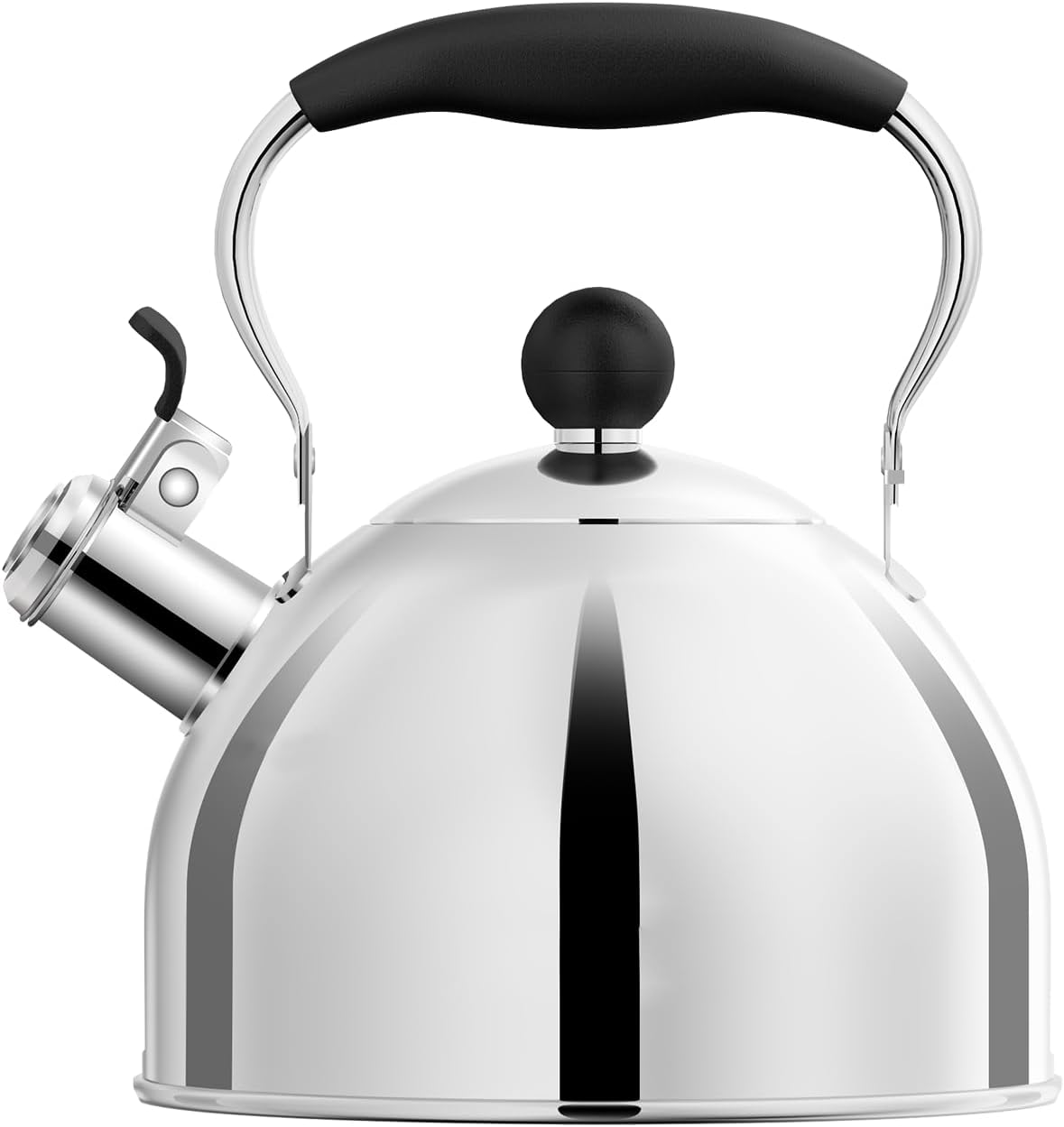 Whistling Tea Kettle for Stovetop, 2 Quart Stainless Steel TeaKettle