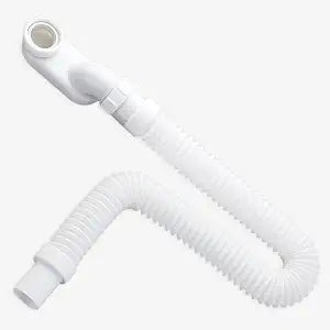 Bathtub Shower Drain Pipe, Flexible Freestanding Tub Drain Kit, 1 1/2 inch Diameter Low Profile Flat Shower Drain Pipe Kit for Home and RV Bathtubs, 36.6 Inch