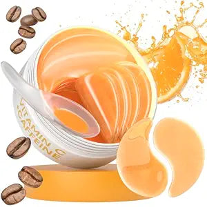 Under Eye Patches with Vitamin C and Caffeine for Puffy Eyes, Dark Circles