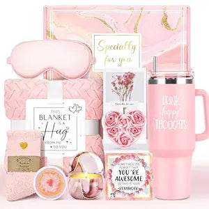 Gift Baskets for Women Birthday Gifts for Women Unique Get Well Gift for Woman Luxury Self Care Gifts for Woman Get Better Soon Care Package Set for Her Spa Kit Box for Girlfriend, Mom, Best Friends