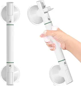 DOZAWA Grab Bars for Shower 2 Pack, Heavy Duty Suction Handles, 17.7"