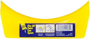 FoamPRO 61-5 Paint Can Spout, 5 Pack | One Size Fits All Pint, Quart & Gallon Cans | All In One Pouring Accessory, Brush Holder & Wiper | Paint Bucket Attachment With Yellow Mixing Tips