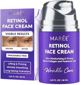 MAREE Face Moisturizer - Retinol Night Anti Aging Face Cream for Women