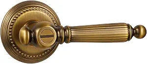 1 Pack Antique Brass Door Lever Privacy Antique Door Handle Door Lever Bedroom and Bathroom Zinc Alloy