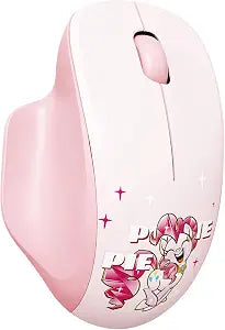 My Little Pony Silent Wireless Mouse -M06 Pinkie Pie Bluetooth & 2.4G Silent Mouse, 1600 DPI Cute Computer Mouse for Laptop, Mac, PC, Aesthetic Desk Accessories Gift for Fans, Women (Pink)