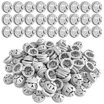 130 Pcs Nylon Push-in Cable Connectors 1/2 Inch Knockout Electrical Wire Connectors Quick-Install Plastic Cable Grommets for Junction Boxes Secure and Durable Electrical Fittings (130pcs)