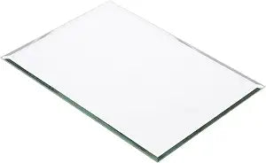 Plymor 5 x 7 inch Rectangle, 3mm Thick, Beveled Glass Mirror, Pack of 6