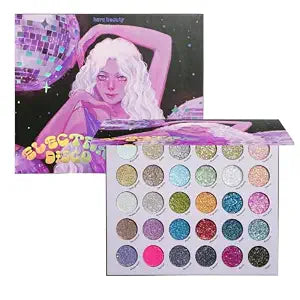 KARA BEAUTY ELECTRIC DISCO Glitter Eyeshadow Palette ï¿½ï¿½ï¿½ï¿½ï¿½ï¿½ï¿½ï¿½ï¿½ 30 Color Pressed Glitter Makeup Palette for Face, Body & Eyes No Glue Needed Chunky & Fine Glitter for Rave, Festival Mak