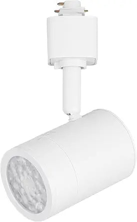 Amped Collection LED 10W 660 Lumens Track Head 5-CCT Selectable and Adjustable Beam Angle 20-50 Deg in White for H Track, Standard 3-Wire Track System (Single Light)