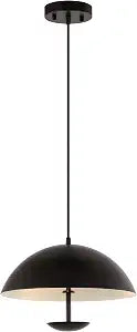 SAFAVIEH Lighting Collection Lybrin Black Adjustable Pendant Hanging Light Fixture, Ideal for Dining Room, Kitchen Island, Entryway (LED Bulb Included)