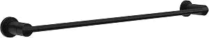 Delta Towel Rack | 24 or 18 Inch Matte Black Adjustable Towel Bar for Bathroom, Kitchen | Nicoli Accessories