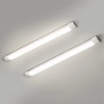 2 Packs 3FT LED Batten Light, Ultra-Thin Slim Ceiling Surface Mounted Light, 30W, 4000K, IP20, LED Ceiling Lamp for Garage, Shop, Hallway, Office, Market