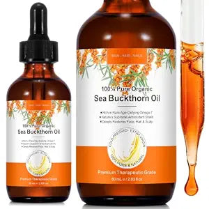 Sea Buckthorn Oil 2oz���Seabuckthorn Oil Organic for Face & Hair
