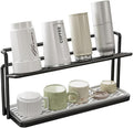 2-Tier Space-Saving Drain Rack with Removable Tray