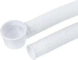 MECCANIXITY Bathtub Drain Pipe Expandable Waste Drain 75cm Tubing Flexible Drainage Hose for Bathroom Shower, White Pack of 1