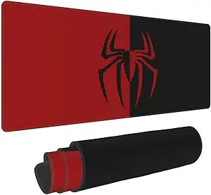 Gaming Mouse Pad, Spider Red Pattern Mouse Pad 11.8x23.6Inch Large Extended Computer Mouse Mat Keyboard Full Desk Mousepad for Gaming, Office, Home