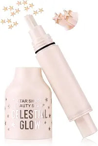 Glitter Freckle Stamp Pen, Gold Star Face Stamp for Rave Makeup