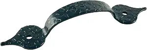 Harris Hardware 95-HBE-1 Arched Cabinet Door Pull Hammerd Finish, 25/Pack, Black