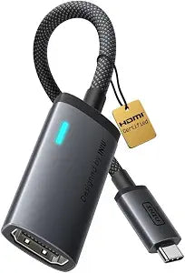 INIU Original HDMI Certified 4K@60Hz USB C to HDMI Adapter, TypeC Smart LED