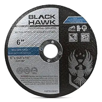 BHA 6 x .045 x 7/8 Cut Off Wheels for Metal, Thin, Angle Grinder - 25 Pack