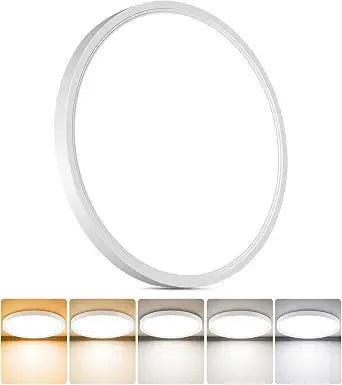 1 Pack 7-Inch LED Flush Mount Ceiling Light Fixture, 5 CCT, 1200LM