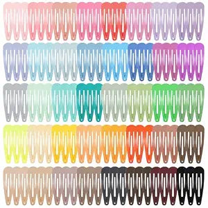 120Pcs 2In Snap Hair Clips for Girls Women, No-slip Metal Small Barrettes