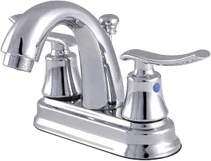 Kingston Brass FB5611JL 4 in. Centerset Bathroom Faucet, Polished Chrome