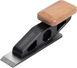 POWERTEC Chisel Plane with Flat Blade  Compact Edge Trimming Tool for Woodworking, Plug Trimming, Joinery Cleanup  Includes Wrench (72162)