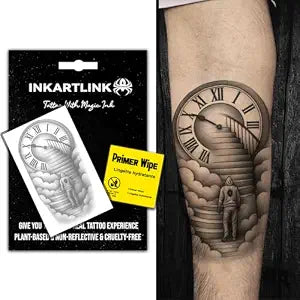 INKARTLINK Ascend Through Time Temporary Tattoos, Realistic Waterproof