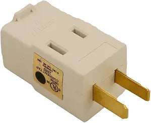 Leviton 15 Amp, 120 Volt, Triple Outlet Cube Adapter, 531-W, White