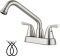 Aolemi Utility Laundry Sink Faucet,3/4" NPT Threaded End,Brushed Nickel