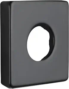 Black Square Shower Arm Flange - RP51034BL Compatible Brass Escutcheon Cover Plate for Tub & Shower Faucets