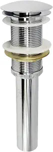 Kingston EV8311 Push Pop-Up Bathroom Sink Drain, Polished Chrome