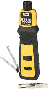Klein Tools VDV427-300 Impact Punchdown Tool with 66/110 Blade, Reliable CAT Cable Connections, Adjustable Force, Includes Pick and Spudger