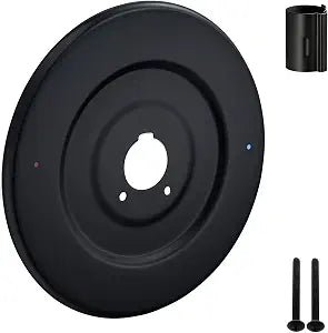 Shower Handle Cover Plate, Matte Black,for One-Handle Tub and Shower Faucets, Escutcheon Replacement for Moen 16090 Chateau Collection
