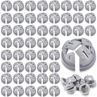 Sintuff 50 Pcs 3/8 in. - 1/2 in. Push in Cable Connector Bulk