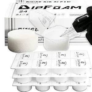 Dip Foam - 24Pcs Dip Cups Rinse Caps Tip Rinse Dip Clean