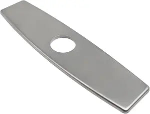 Bivethoi Sink Hole Cover Faucet Plate, Oval, Brushed Silver