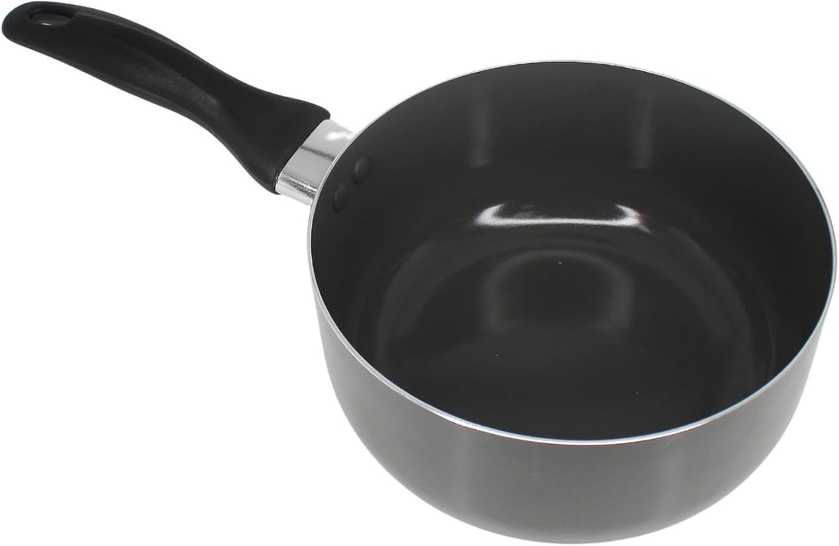 IMUSA 2 Qt Chef Cera Aluminum Ceramic Saucepan for Sauces, Gray