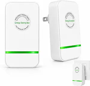 2 Pack Power Box Device Electrical Plug, Plug-and-Play, Compact ABS Design, Flame-Retardant Shell & Overheat Auto Power-Off, Surge Protector for Home Appliances