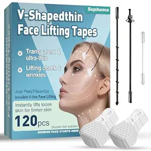 Face Lift Tape, 120 Pcs Invisible Shape Stickers for Sagging Skin