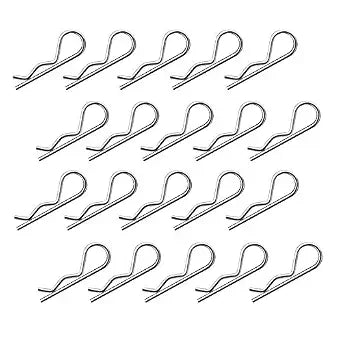 20Pcs Cotter Pins R Clips Hardware Pins, Hairpin Assortment Kit, M2.5X55mm